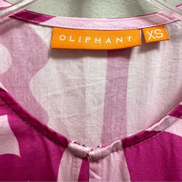 Oliphant Tuckernuck Munthe Puff Sleeve Maxi Dress in Twiggy Pink Floral Size XS - Picture 12 of 14